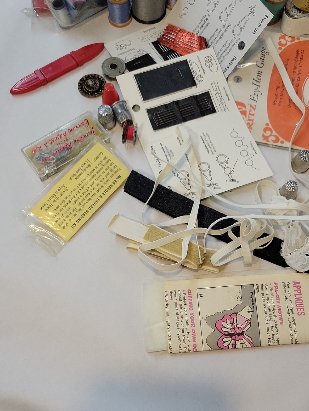 Sewing Notions Lot with Thread Spools & Scissors - Multi - Picture 5 of 17